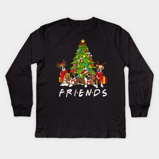 Christmas Tree Boxers Kids Long Sleeve T-Shirt